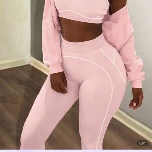 SHEIN Light Pink Leggings Set